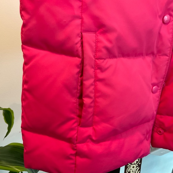 *SOLD* Down Filled Pink Puffer Vest - Sz S - Picture 10 of 10